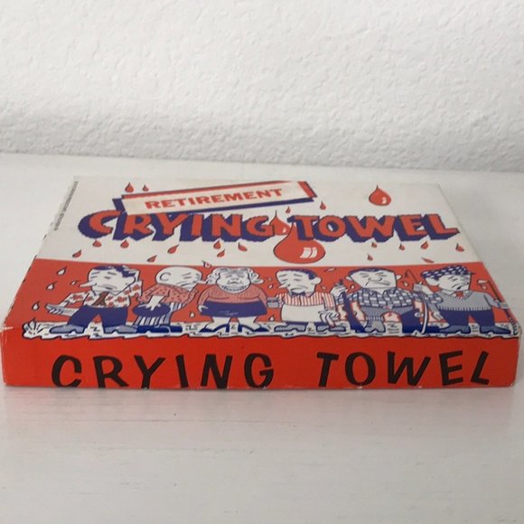 VINTAGE Boxed Retirement Crying Towel - Picture 6 of 16